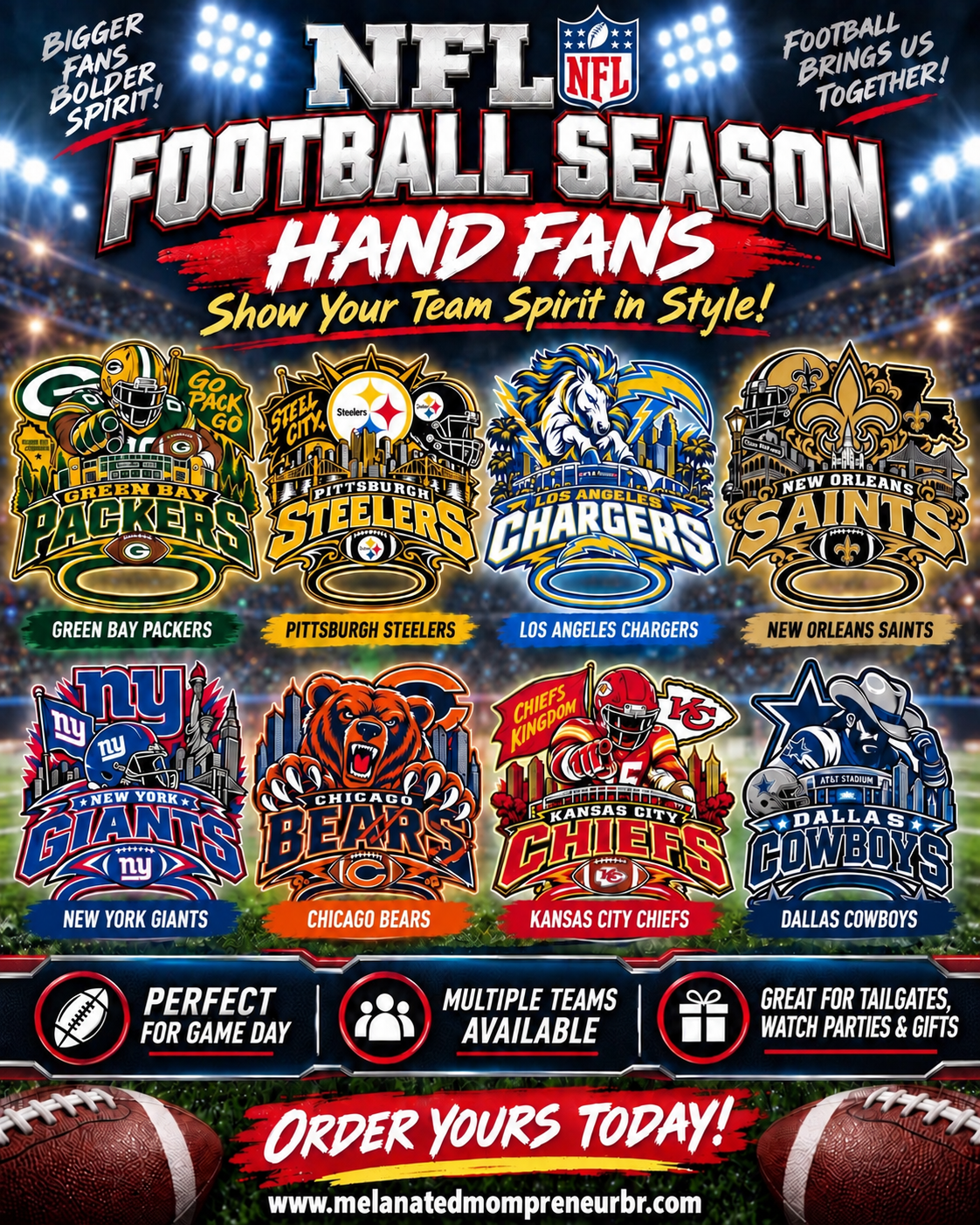 Football Hand Fans
