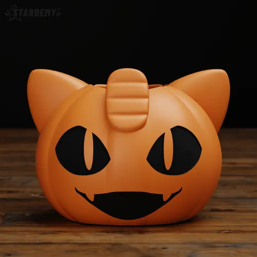 Meowth Pumpkin Candy Basket