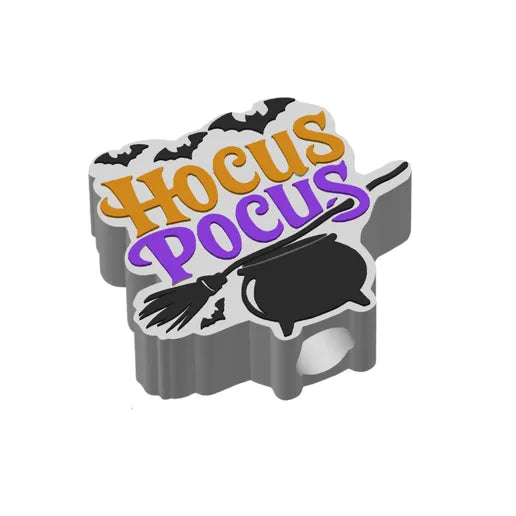 Hocus Pocus Cauldron Straw Topper