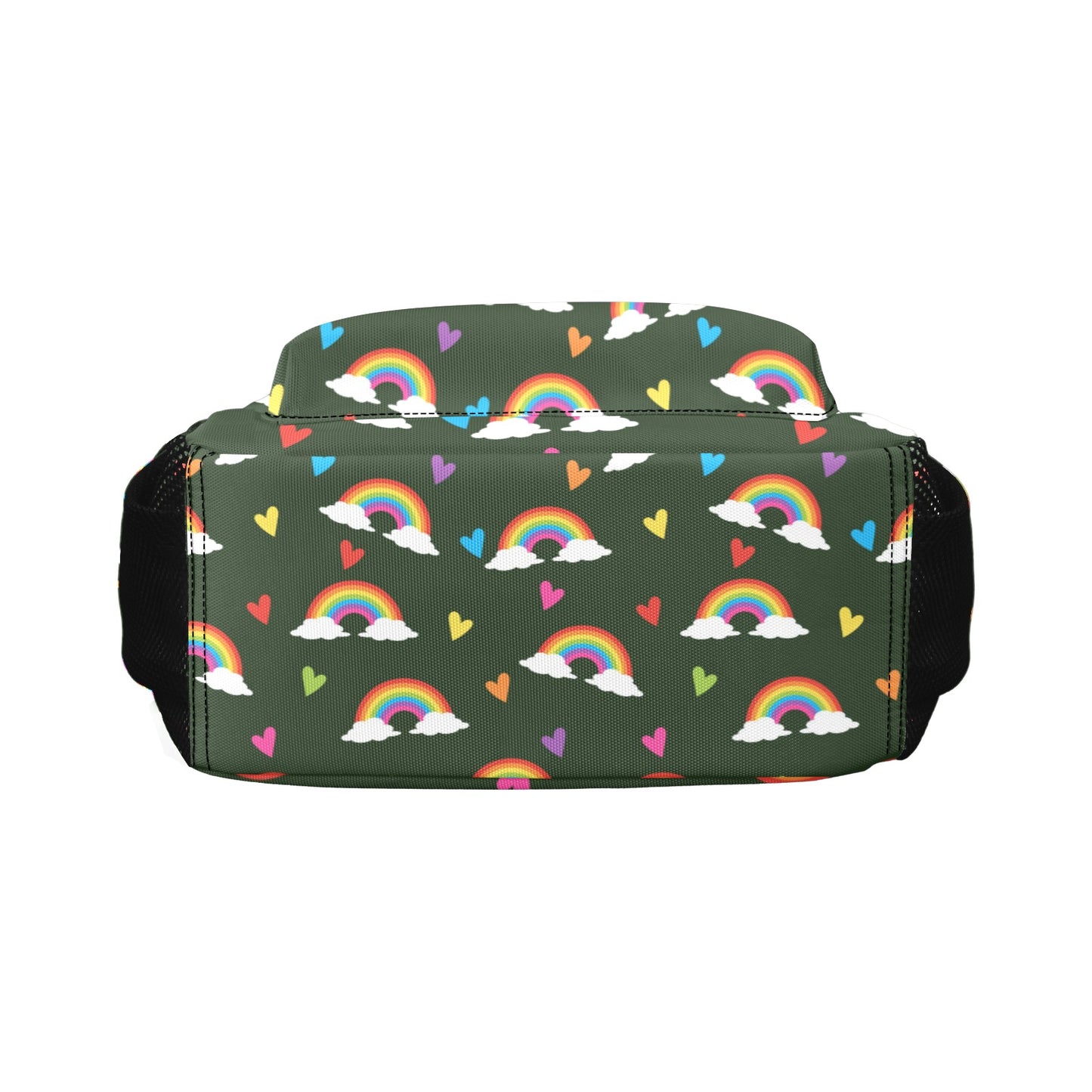 Rainbow Hearts Casual Backpack