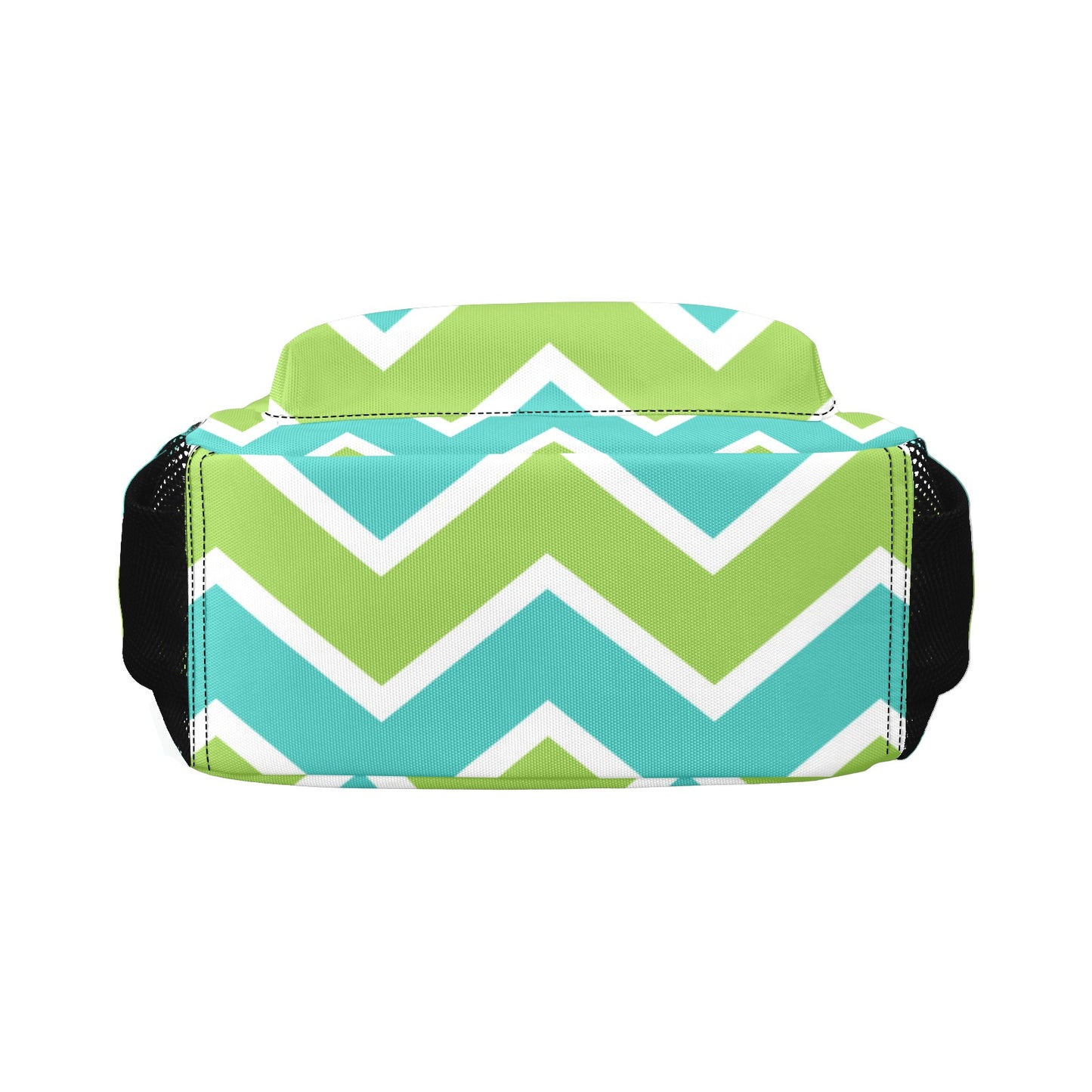 Green Zig Zag Casual Backpack