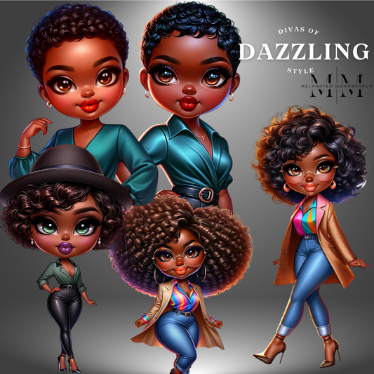 Divas of Dazzling Style PNG