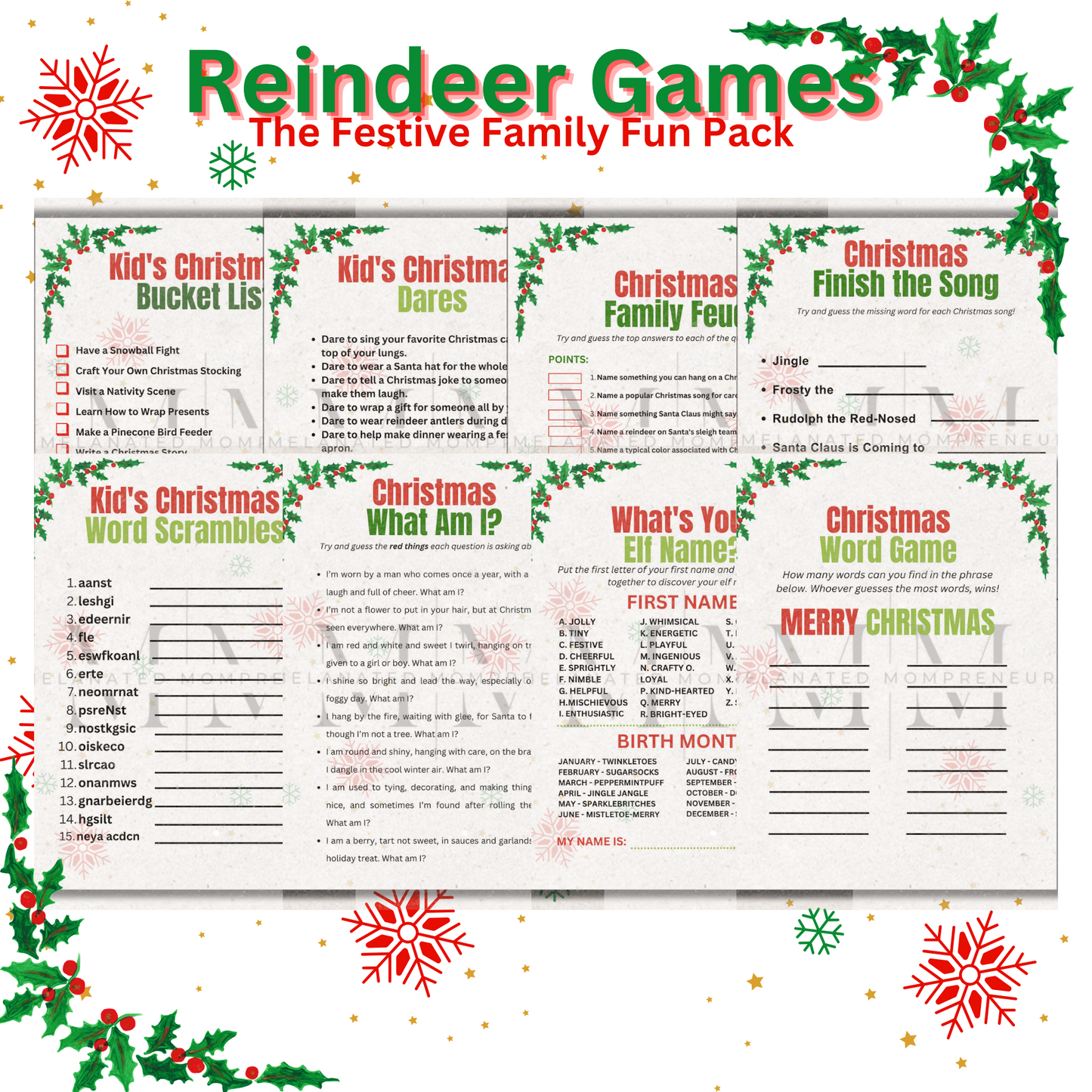 Reindeer Games: The Festive Family Fun Pack