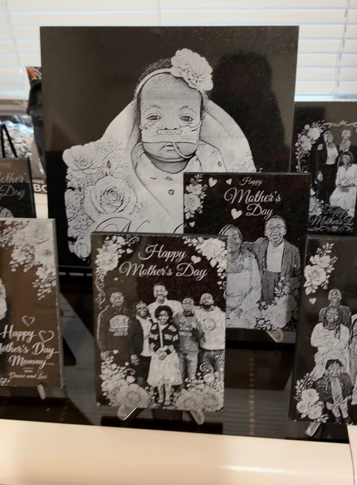 Custom Engraved Memory Tiles