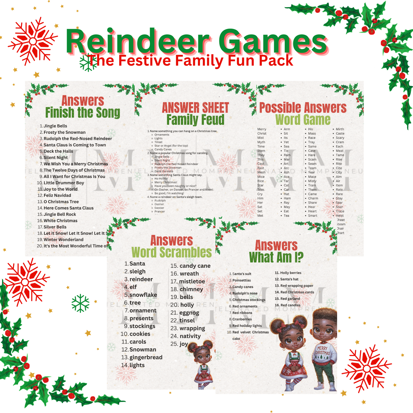 Reindeer Games: The Festive Family Fun Pack