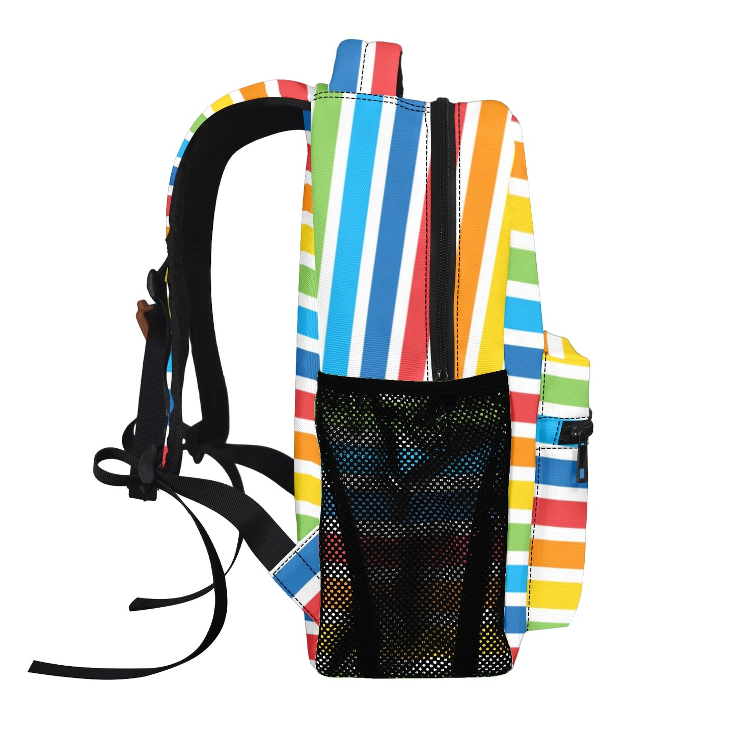 Rainbow Stripes Casual Backpack