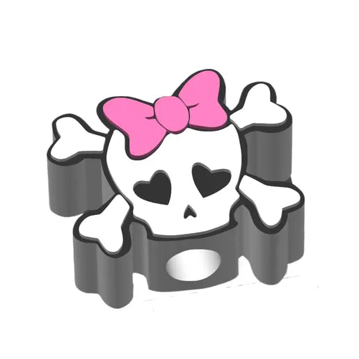 Girly Skull Straw Topper