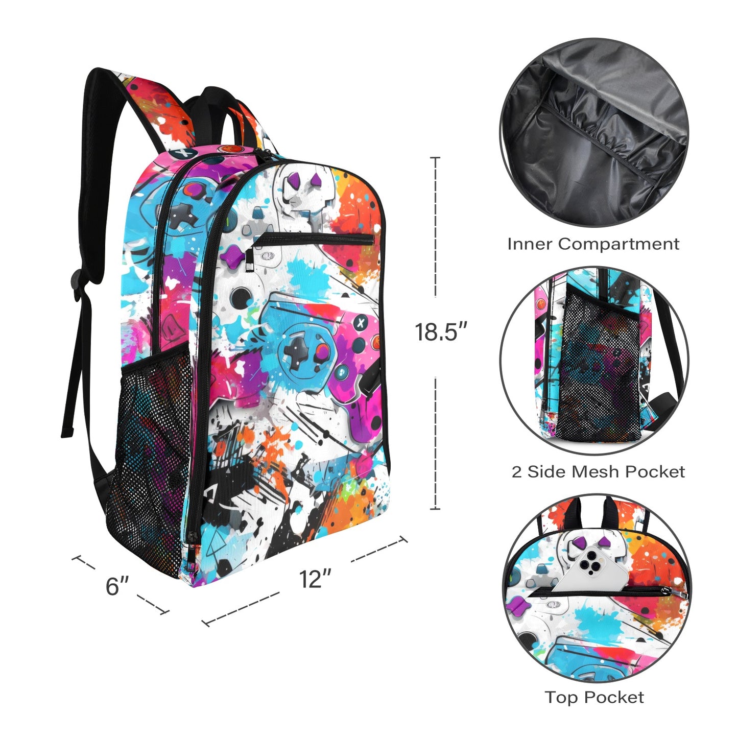 Gamers 2 Versatile Leisure Sports Backpack