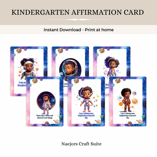 Kindergarten Affirmation cards *Digital Download*