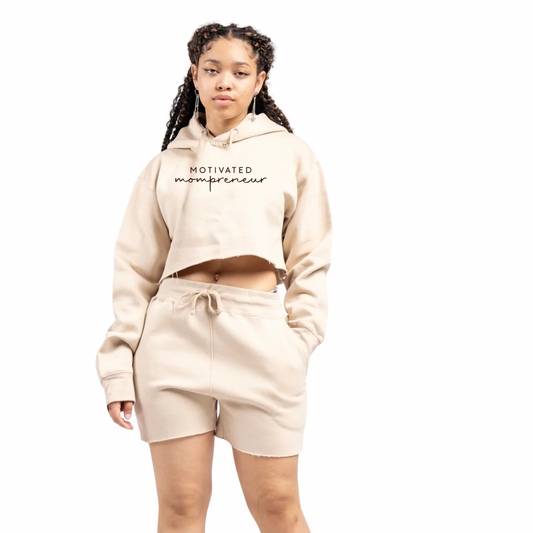 Motivated Mom Crop Top short Set