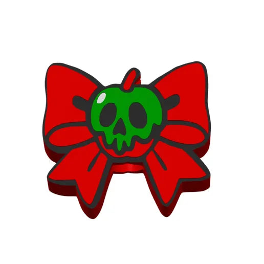 Poison Apple Bow Straw topper