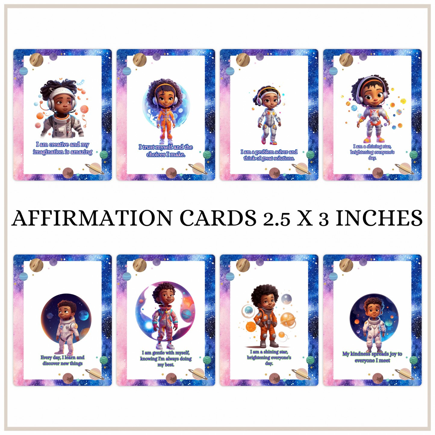 Kindergarten Affirmation cards *Digital Download*