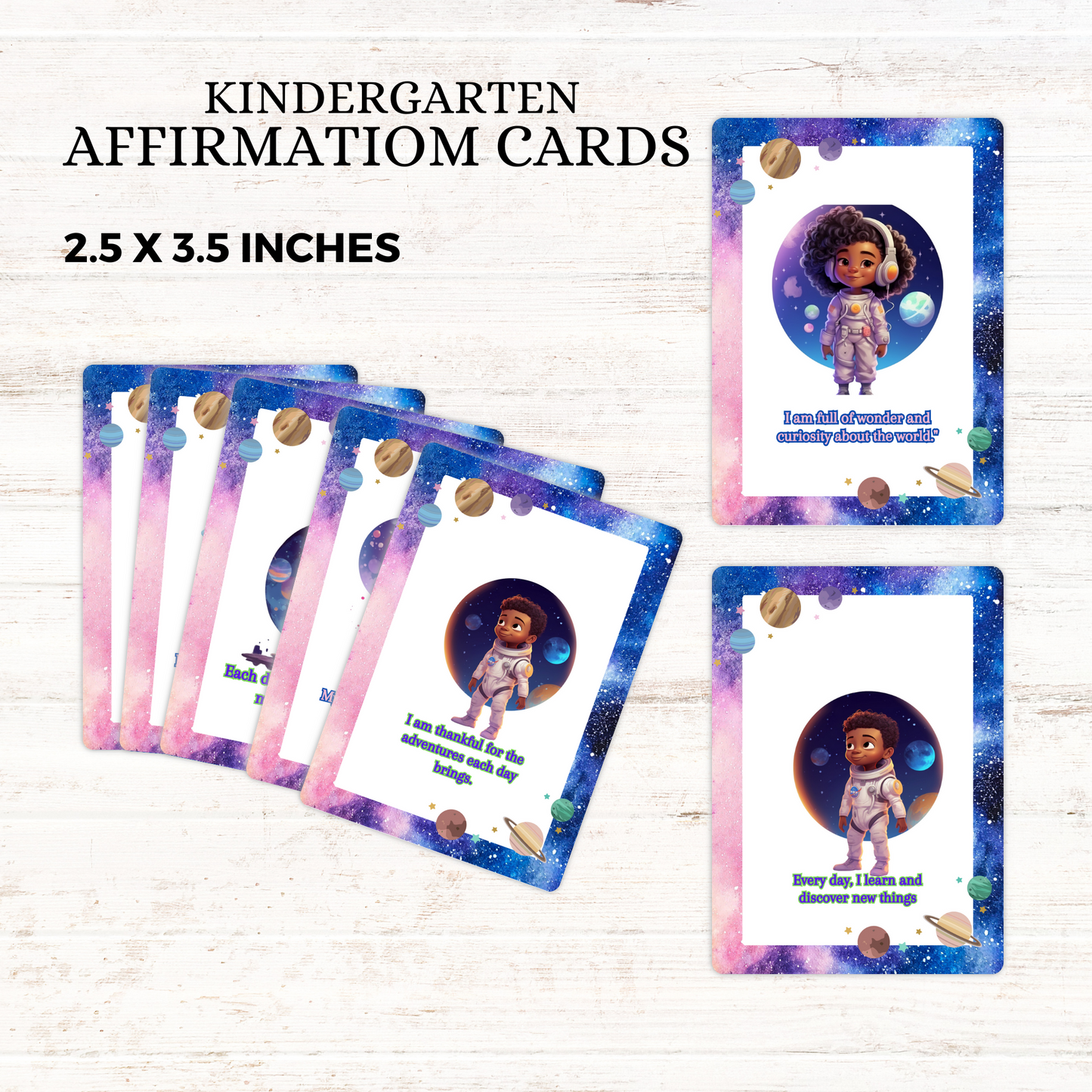 Kindergarten Affirmation cards *Digital Download*