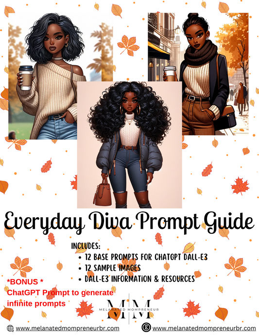 Everyday Diva ChatGPT v4 & DALL-E3 Ai Art Prompt Guide