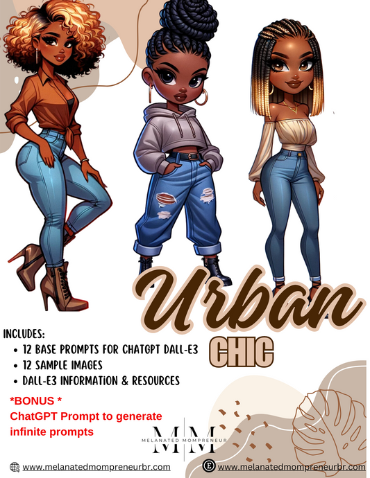 Urban Chic ChatGPT v4 & Dall-E3 Prompt Guide