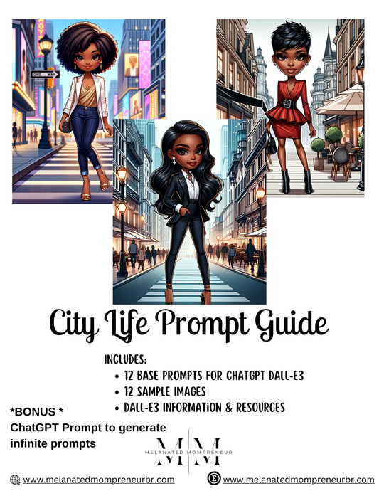 City Life ChatGPT v4 & DALL-E3 Ai Art Prompt Guide